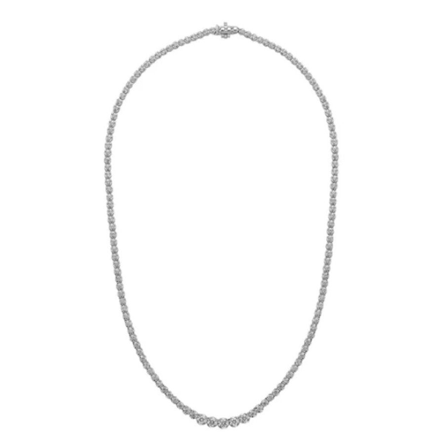 Jewellery 1879 Collection | 18Ct White Gold Graduated Diamond Necklace