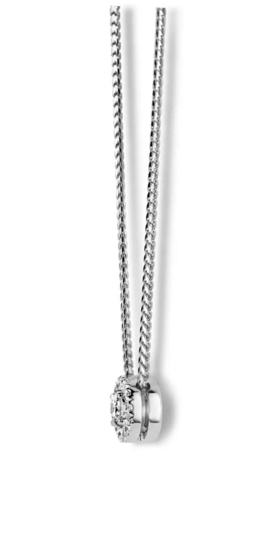 Jewellery 1879 Collection | 18Ct White Gold Bloch Diamond Halo Pendant